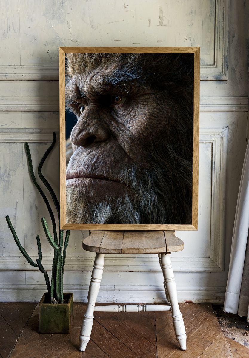 Caveman Portrait Photography Poster. — room view 1