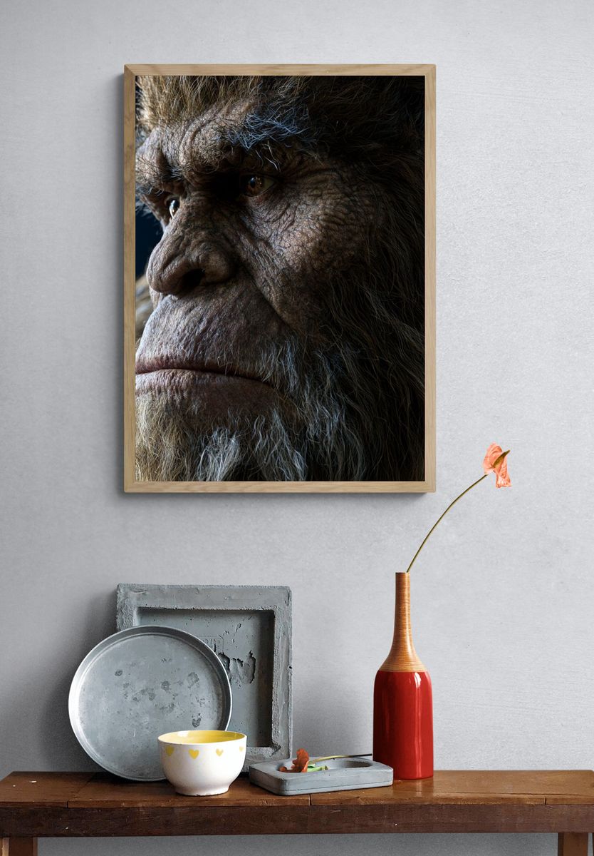Caveman Portrait Photography Poster. — room view 3