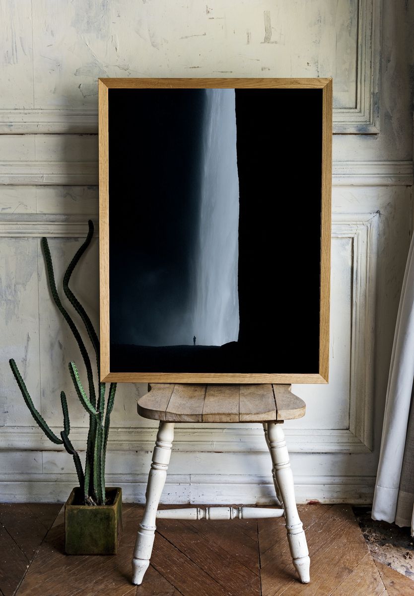 Cave Silhouette Photography Poster. room preview