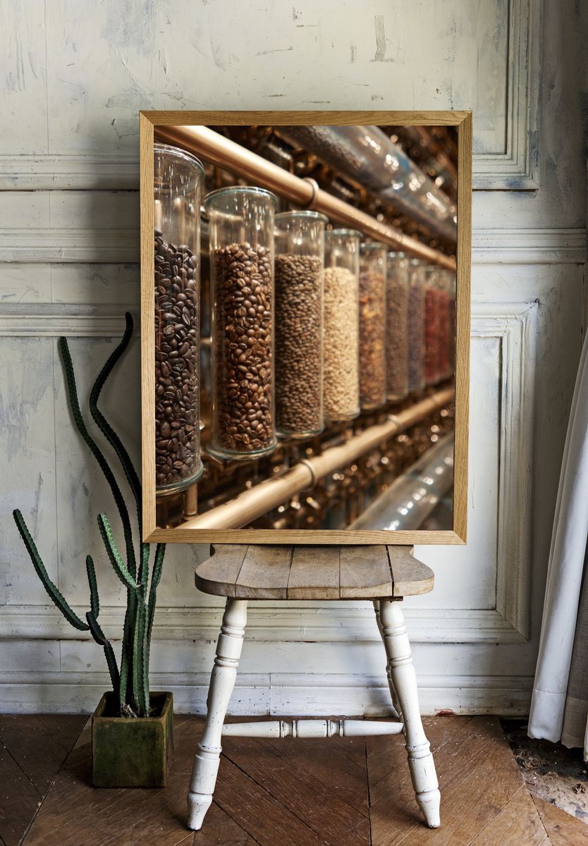 Coffee Beans Display Poster room preview