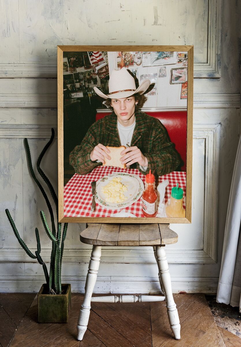 Cowboy Breakfast — Vintage Print room preview