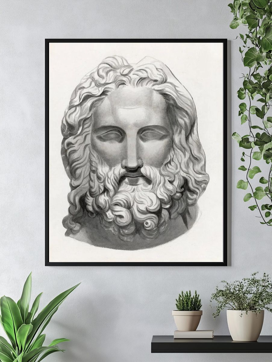 Antique Bearded Head John Flaxman. — room view 4