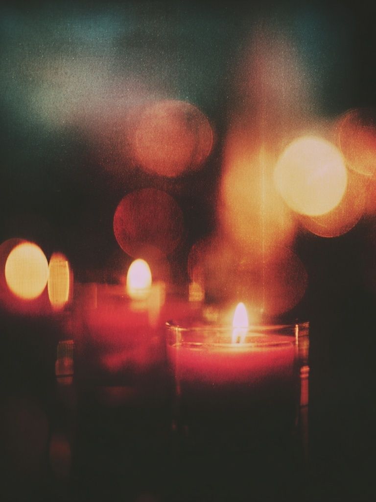 Candlelight Bokeh Photography Poster. poster detail