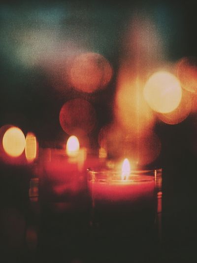 Candlelight Bokeh Photography Poster.