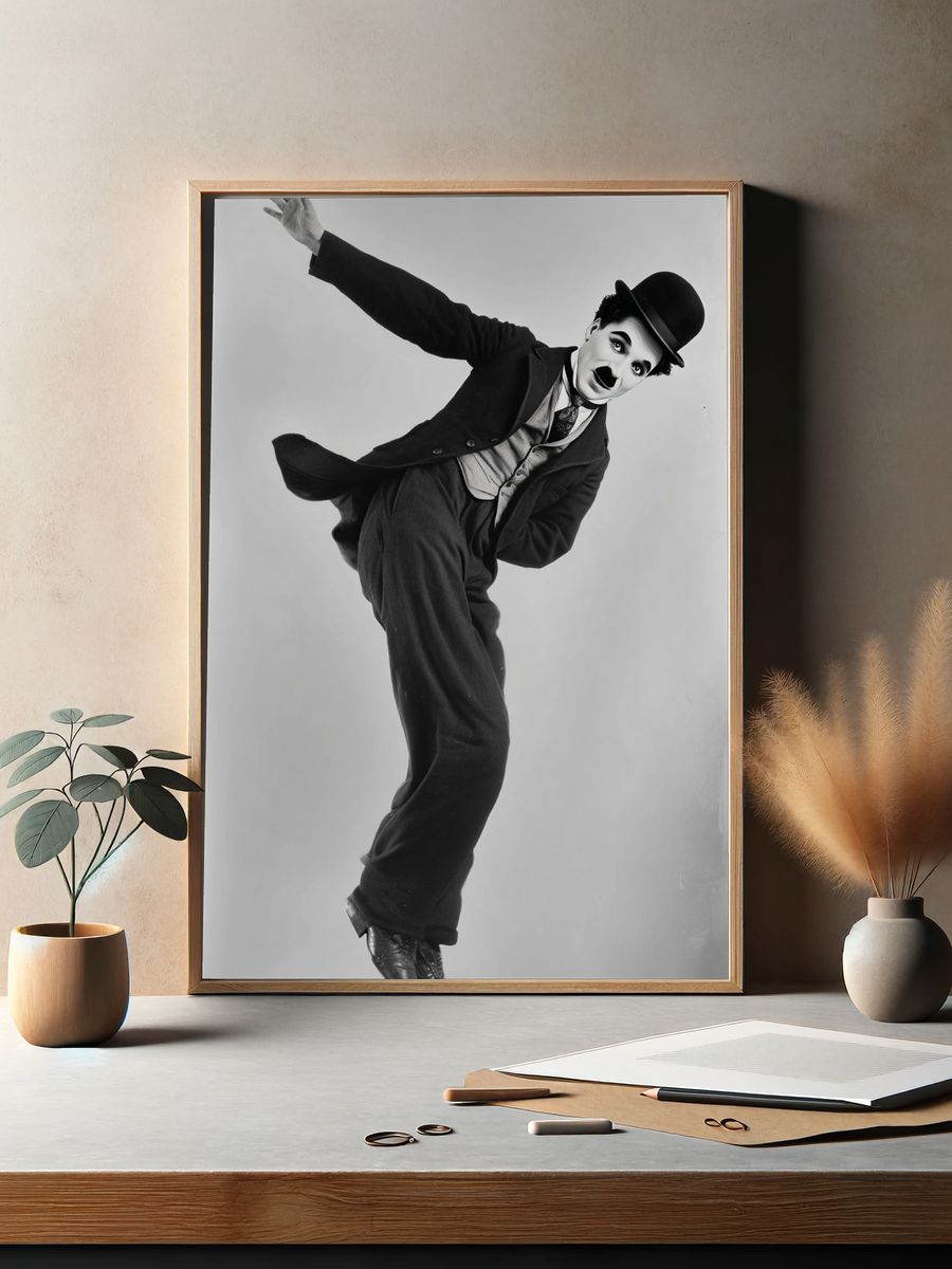 Charlie Chaplin — Vintage Print. — room view 2
