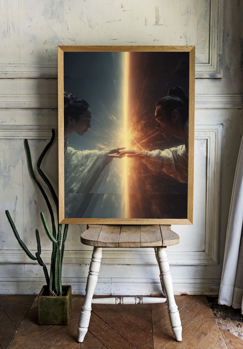 Celestial Duel Fantasy Print. — room view 1