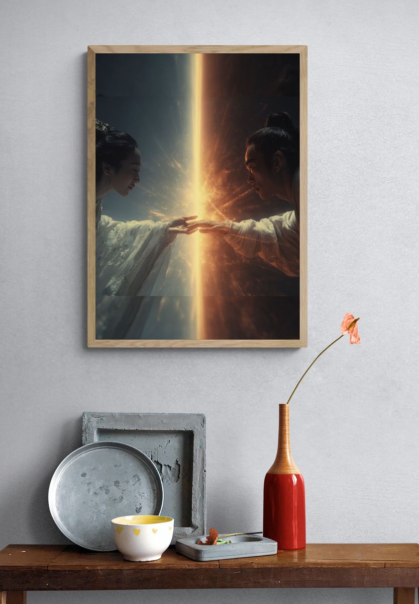 Celestial Duel Fantasy Print. — room view 3
