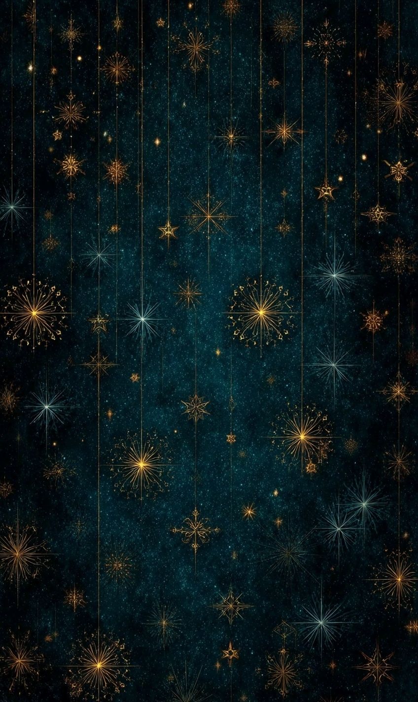 Celestial Starburst Night Sky Print. poster detail