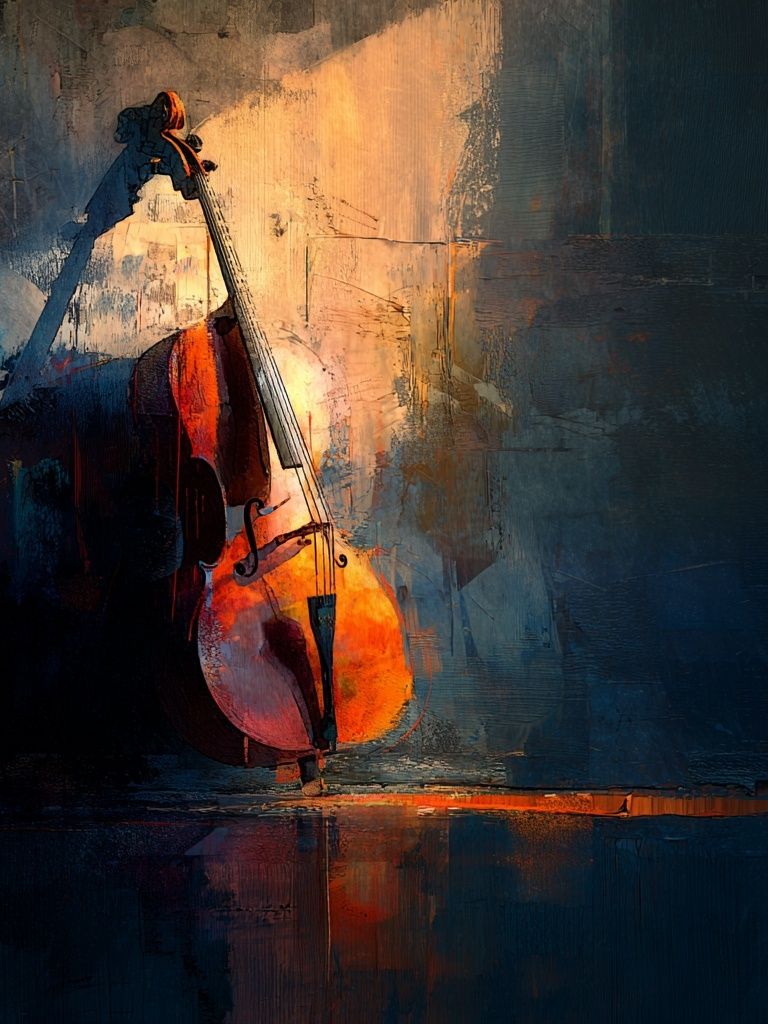 Cello in Light — Fine Art Print. poster detail