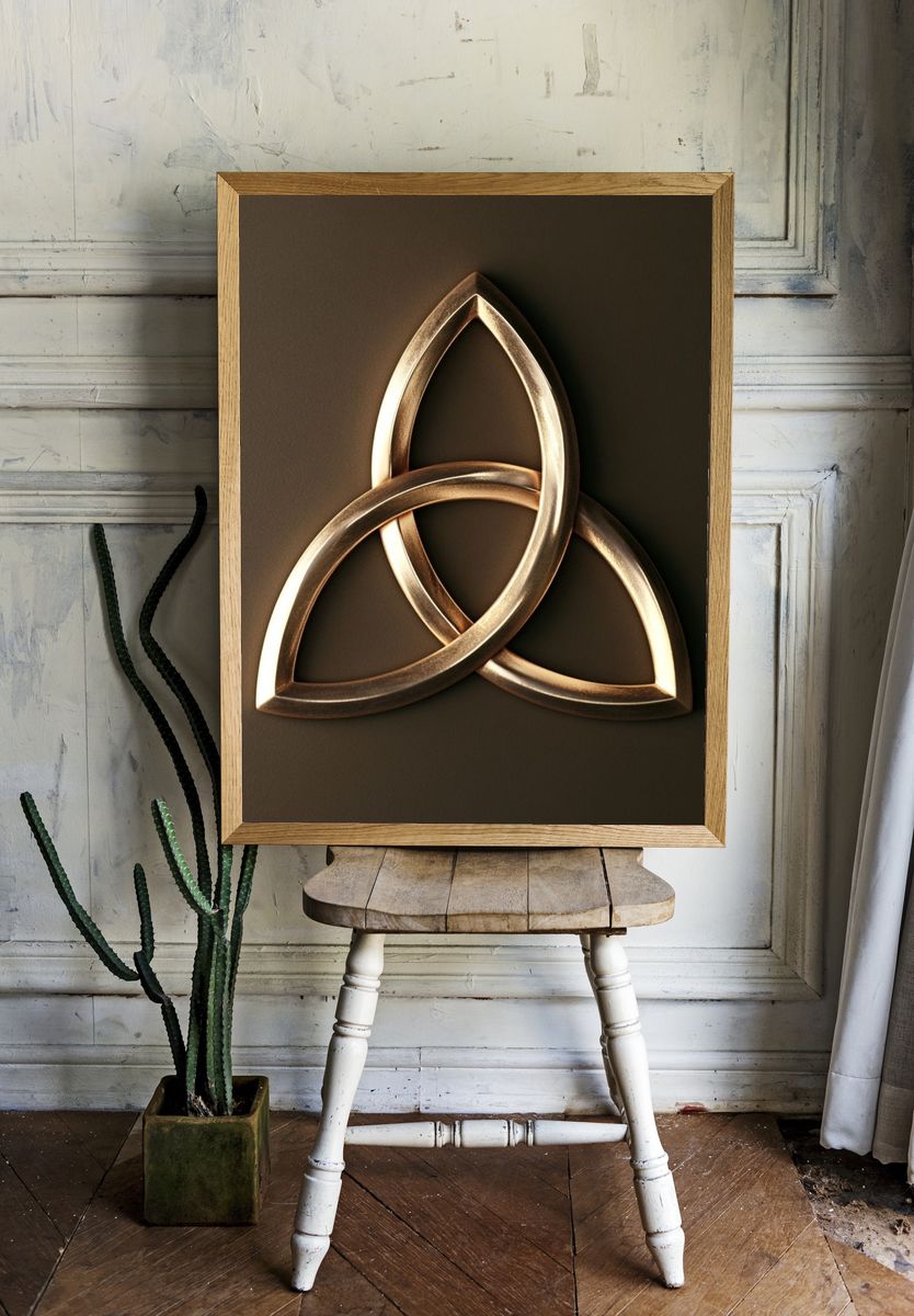 Celtic Knot Minimalist Poster. room preview