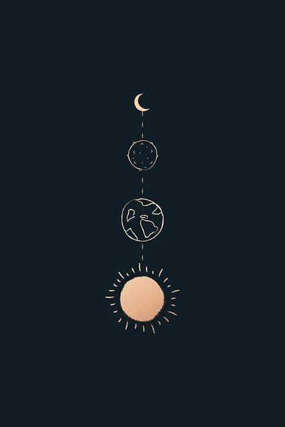 Celestial Bodies Minimalist Poster