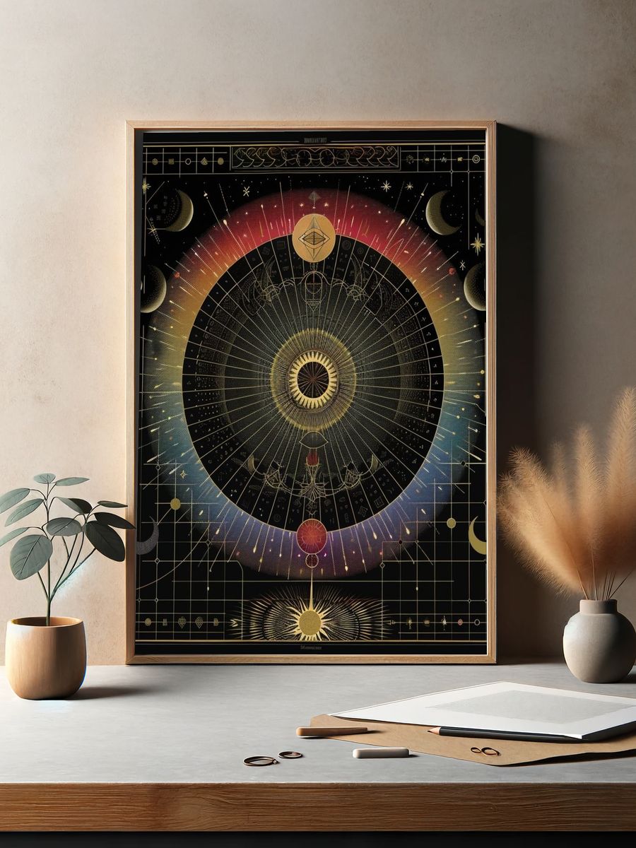 Celestial Eye Astrology Poster. — room view 2