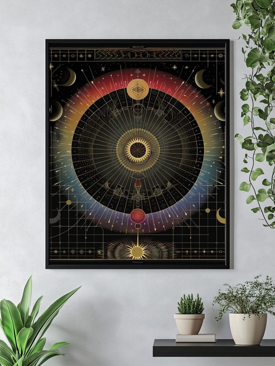 Celestial Eye Astrology Poster. — room view 4