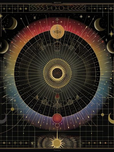 Celestial Eye Astrology Poster. poster print
