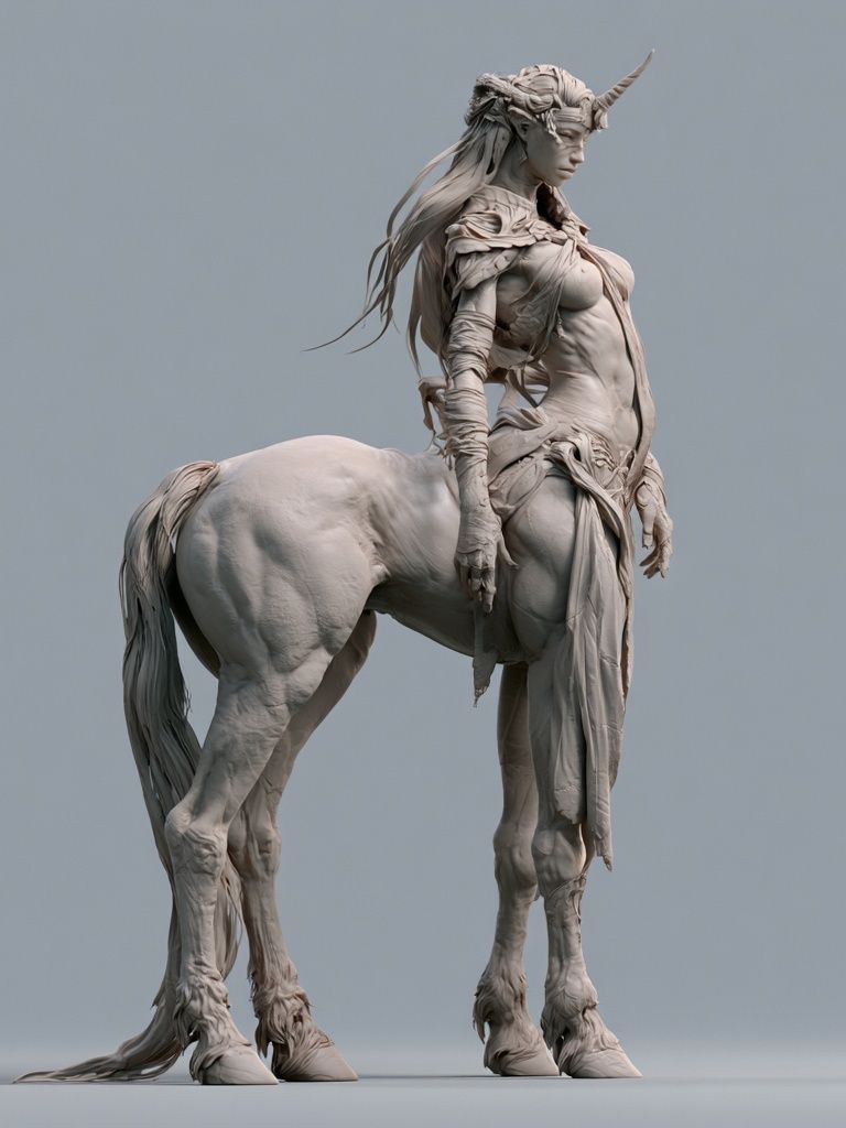Centaur Sculpture Fine-Art Poster. poster — fine-art art