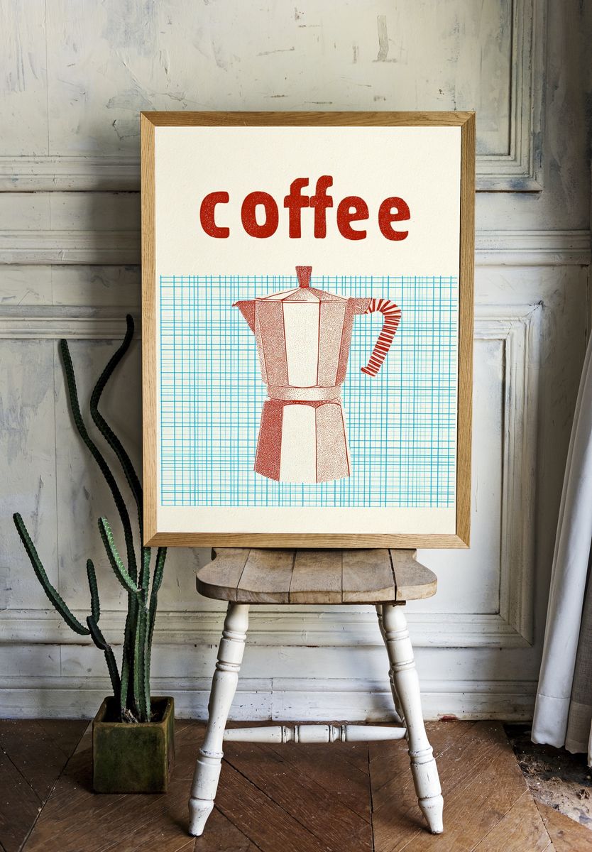 Coffee Maker — Vintage Print room preview