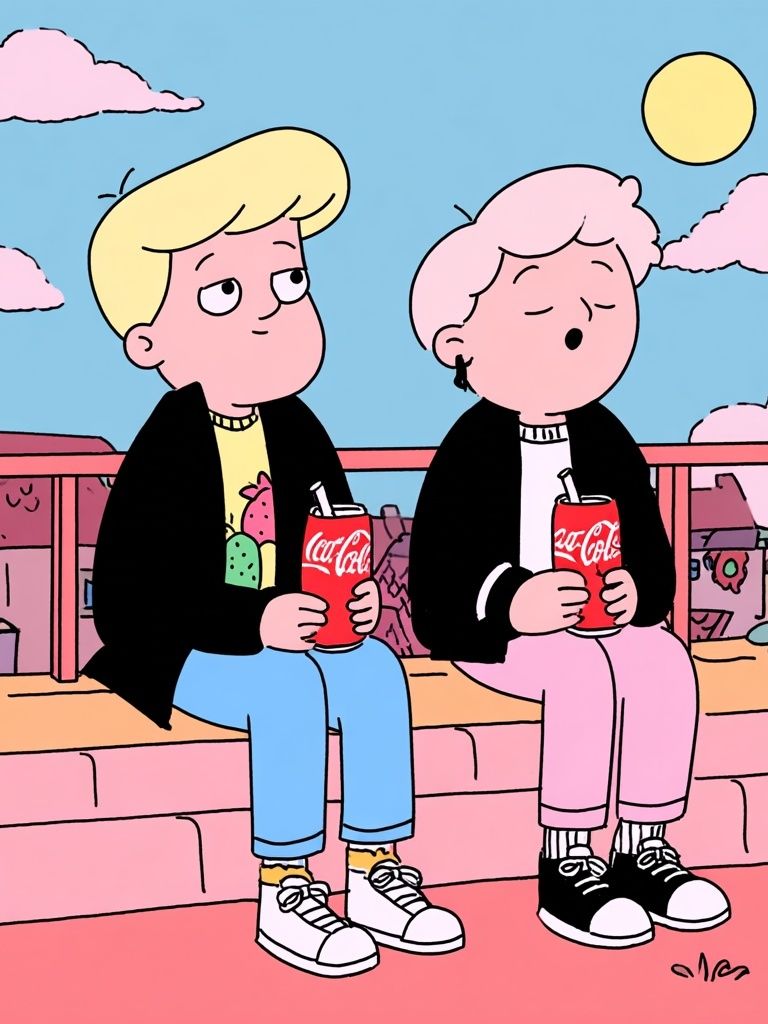 Chill Friends — Cartoon Print. poster detail