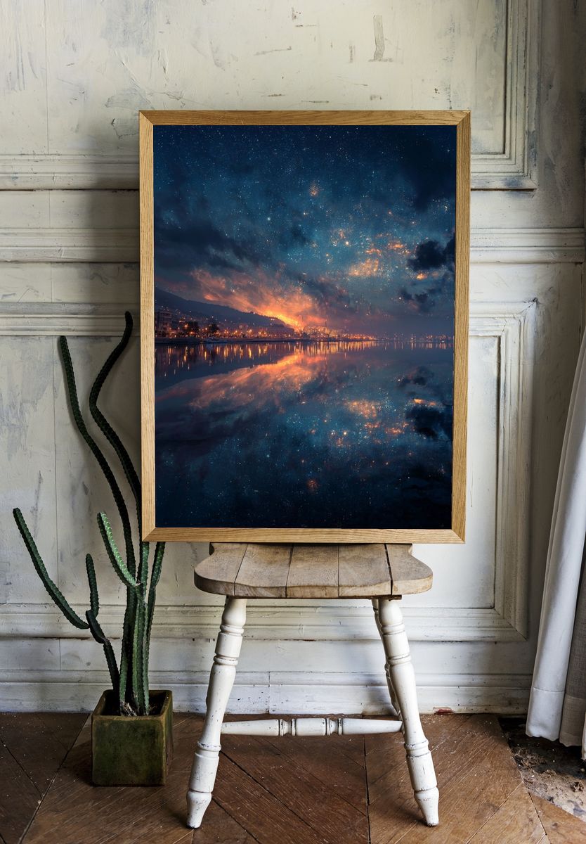 Cosmic Reflection — Nature Print. — room view 1