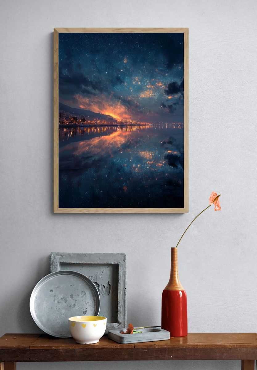 Cosmic Reflection — Nature Print. — room view 3