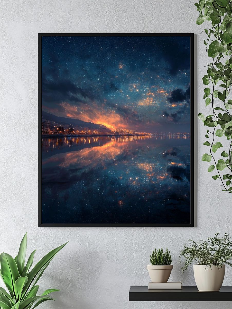 Cosmic Reflection — Nature Print. — room view 4