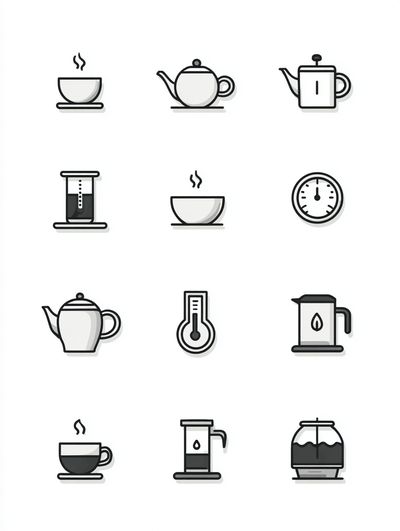 Coffee Brewing Tools — Minimalist Print