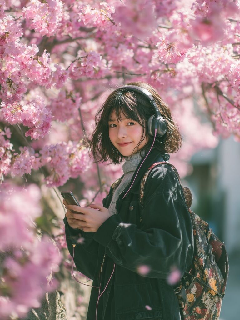 Cherry Blossom Girl Photography Poster. poster detail