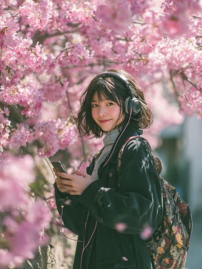 Cherry Blossom Girl Photography Poster.