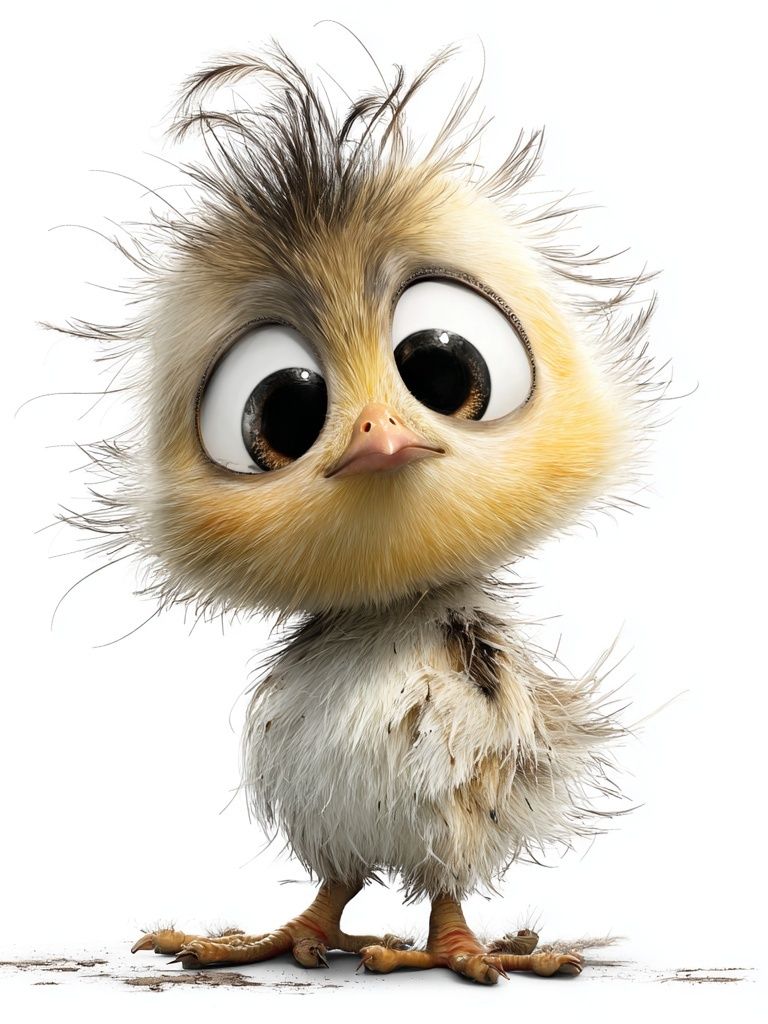 Cute Chick Illustration Poster. poster detail