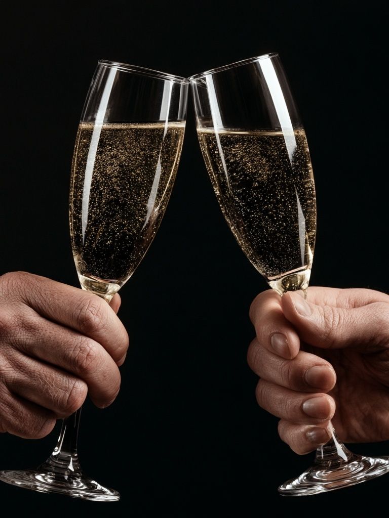 Champagne Toast Photography Poster. poster detail