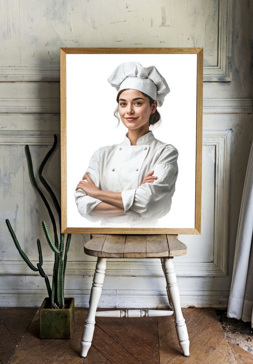 Chef Portrait Photography Poster. room preview
