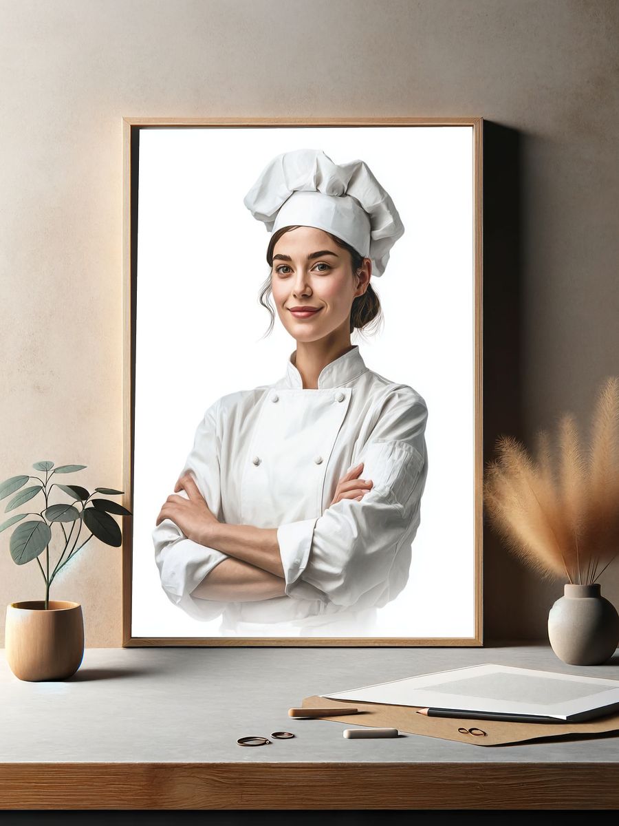 Chef Portrait Photography Poster. — room view 2