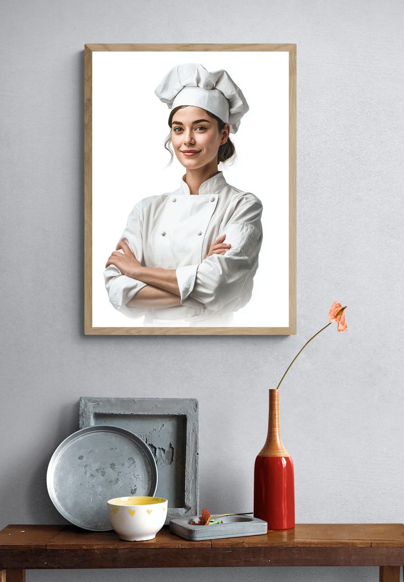 Chef Portrait Photography Poster. — room view 3