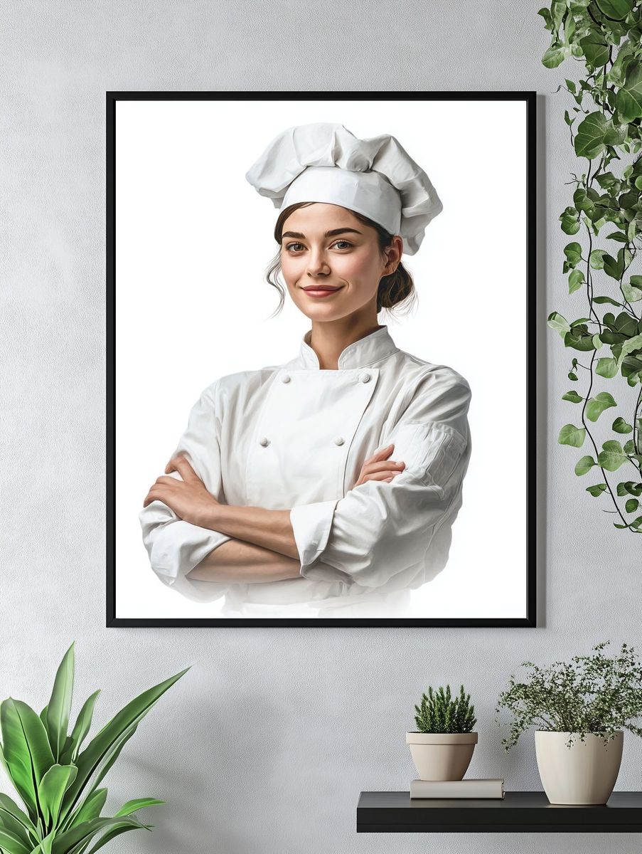 Chef Portrait Photography Poster. — room view 4