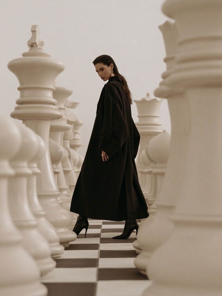 Chess Queen Fashion Photography Poster. poster detail