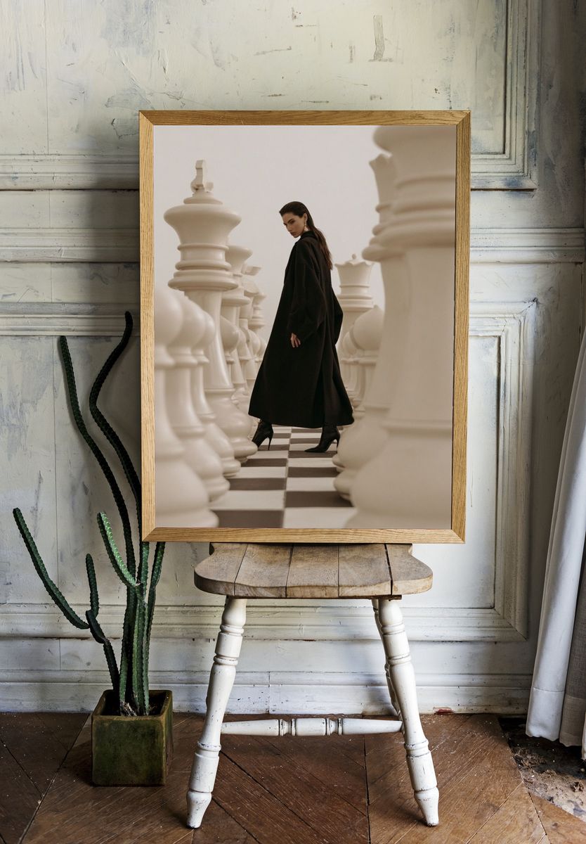 Chess Queen Fashion Photography Poster. room preview
