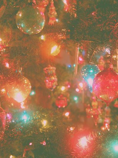 Christmas Tree Lights Photography Poster. poster