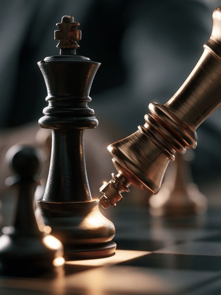 Chess Kings Close-Up Poster. poster — sport art
