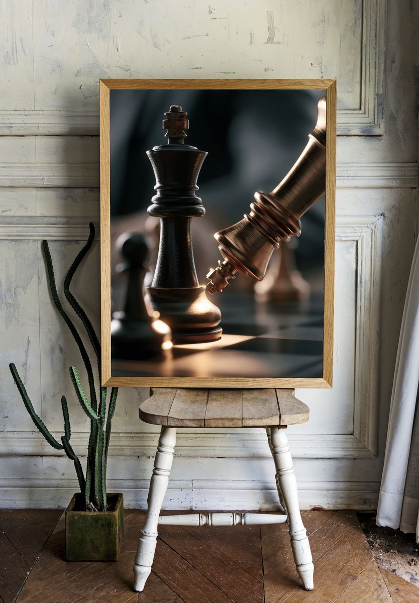 Chess Kings Close-Up Poster. room preview