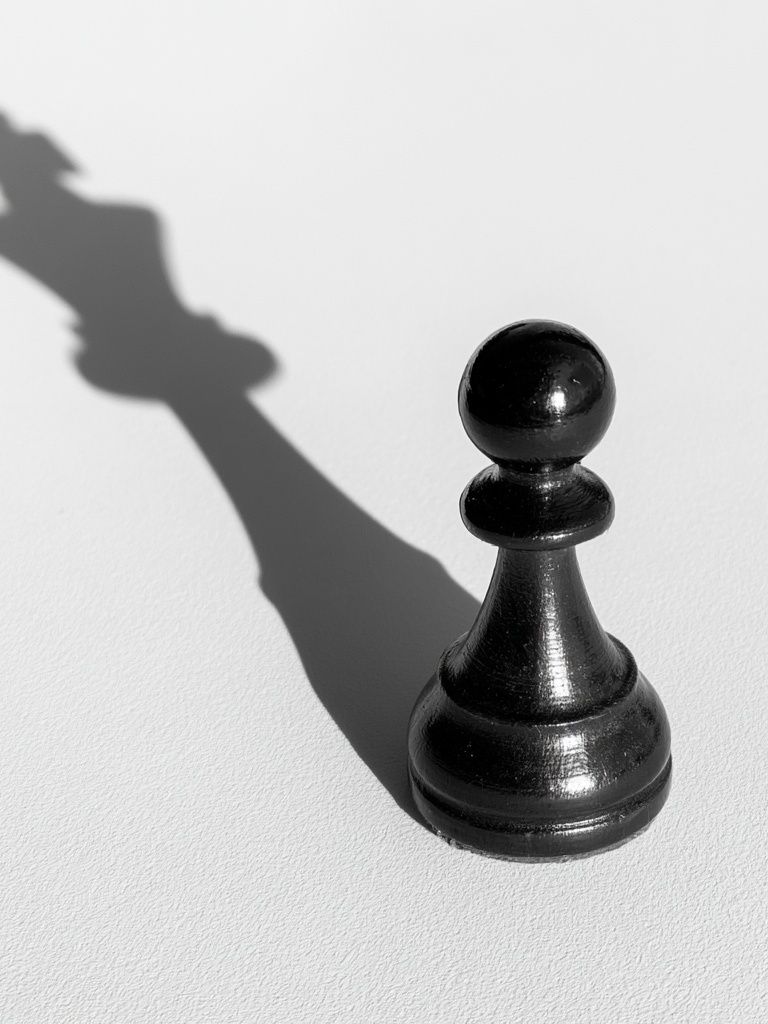 Chess Pawn Shadow Poster. poster — photography art