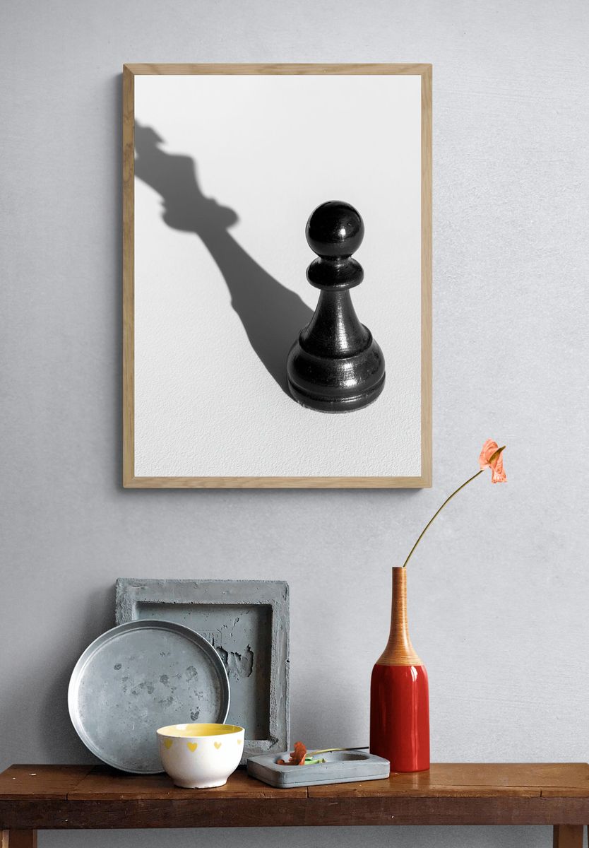 Chess Pawn Shadow Poster. — room view 3