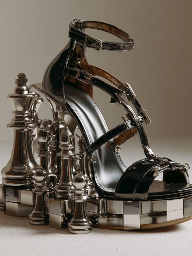 Chess Heel Still Life Poster. poster detail