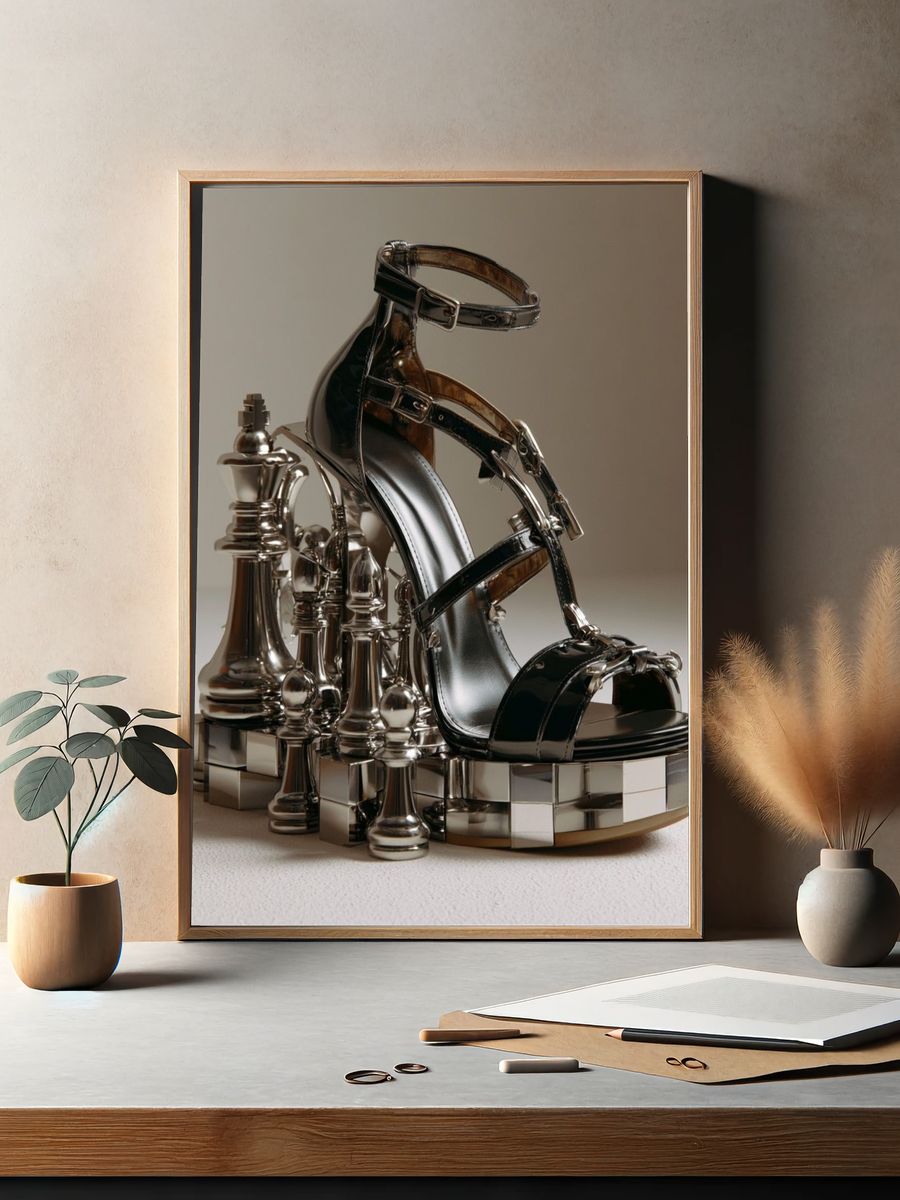 Chess Heel Still Life Poster. — room view 2