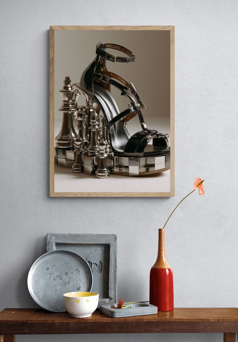 Chess Heel Still Life Poster. — room view 3