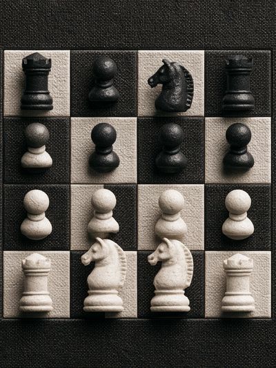 Chessboard Still Life Photography Poster.