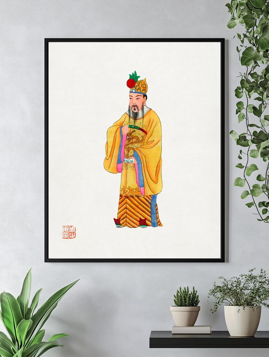 Chinese Emperor — Illustration Print. — room view 4