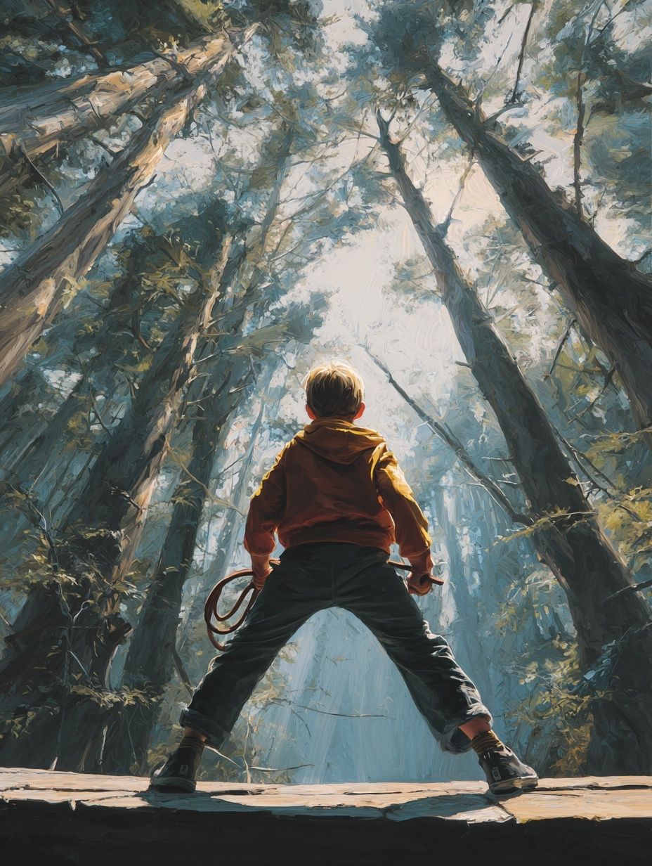 Child in a Forest — Fine Art Print. poster — fine-art art