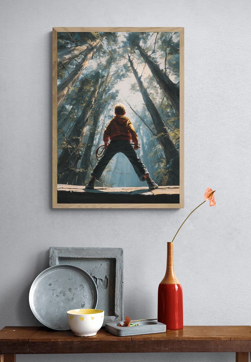 Child in a Forest — Fine Art Print. — room view 3