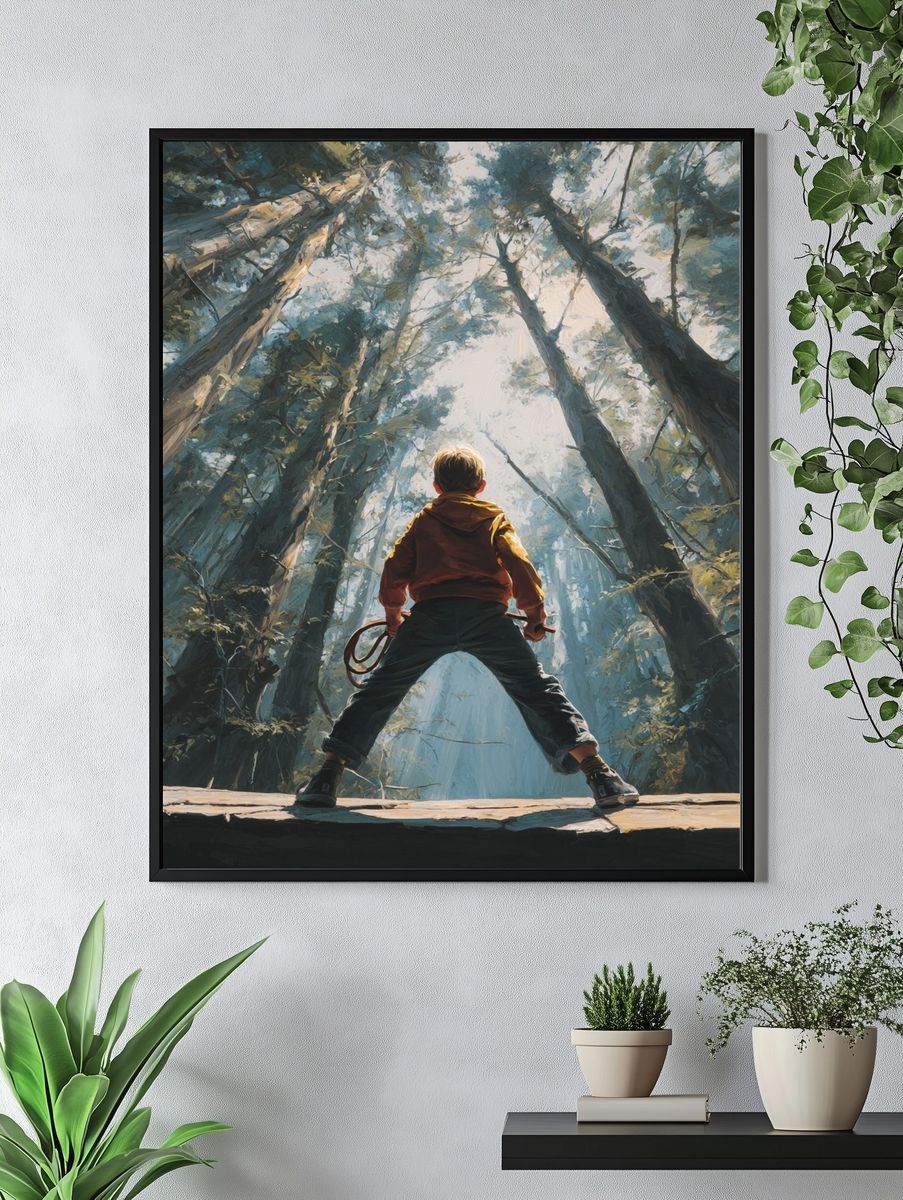 Child in a Forest — Fine Art Print. — room view 4