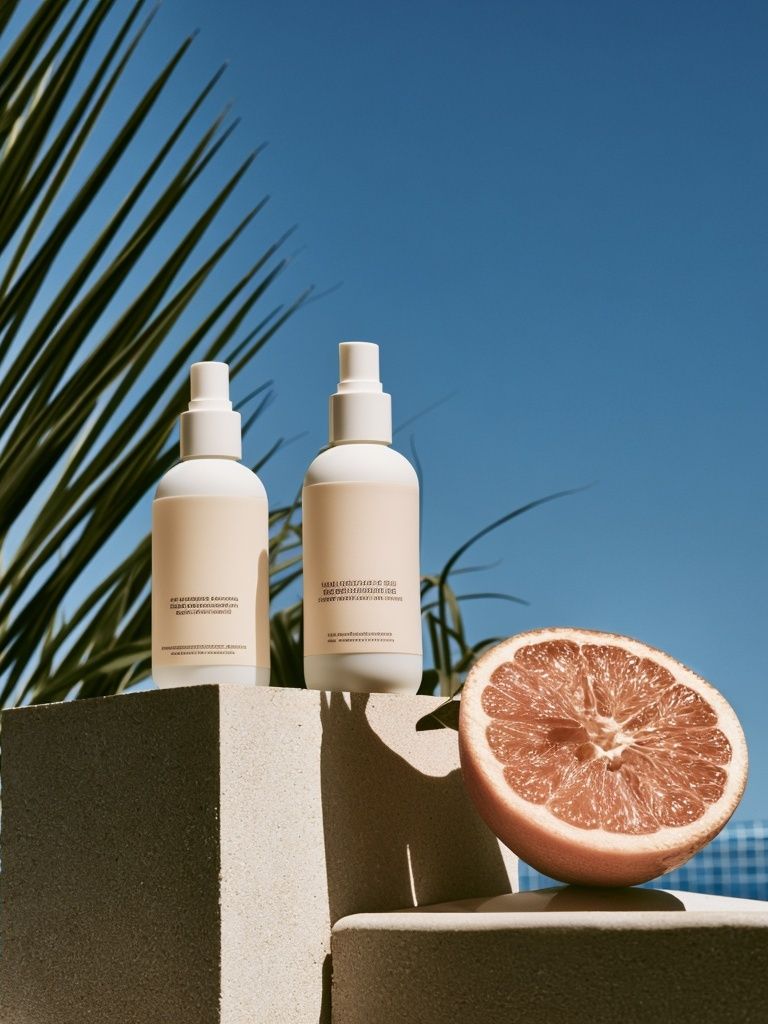 Citrus Skincare Still Life Poster. poster detail