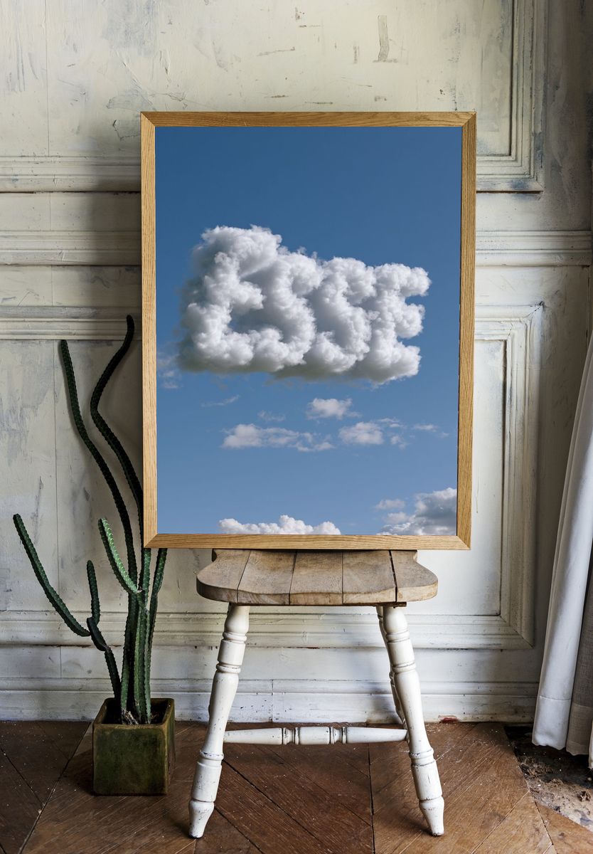 Cloudscape Sky Photography Poster. — room view 1